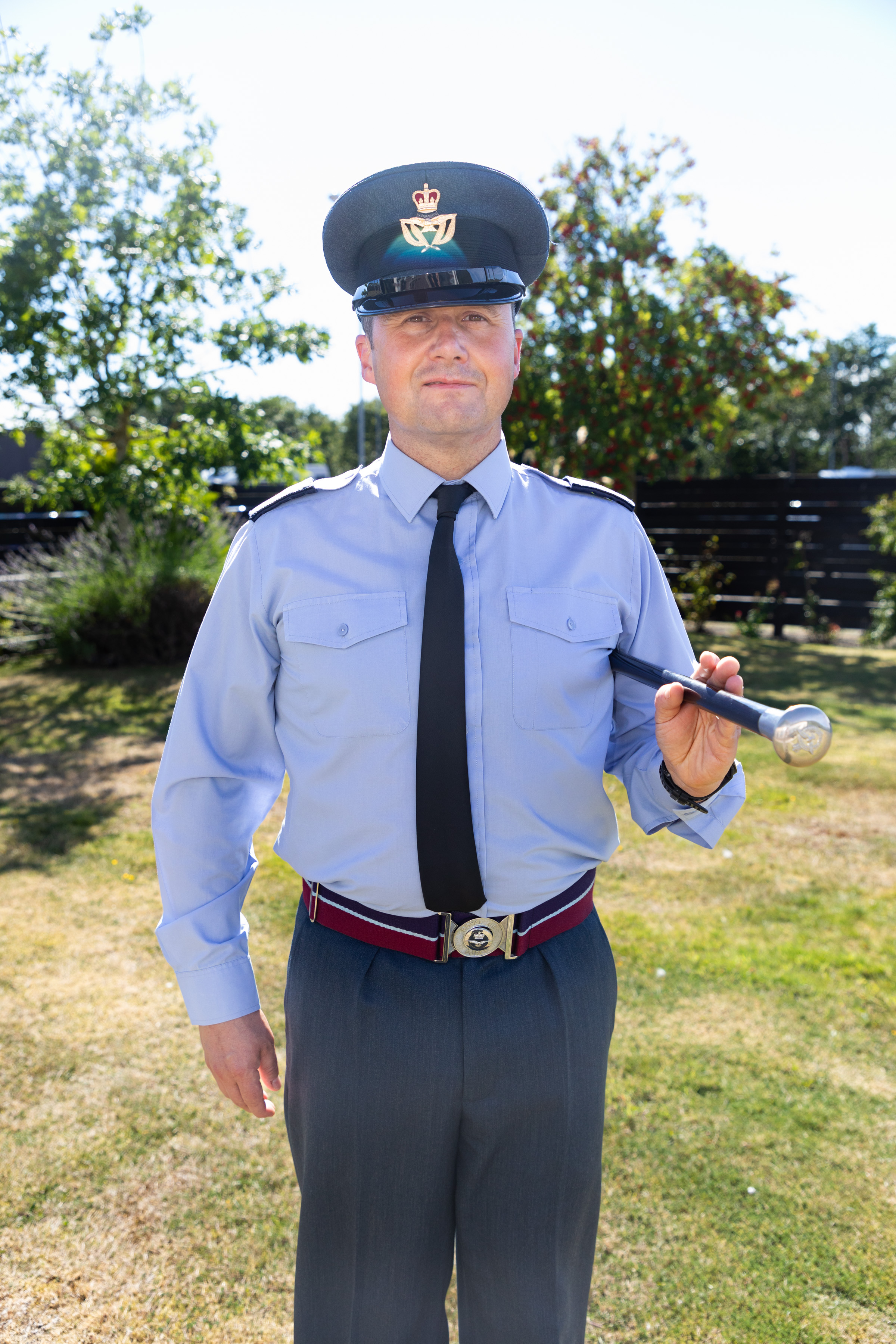 Image shows Station Commander outside.